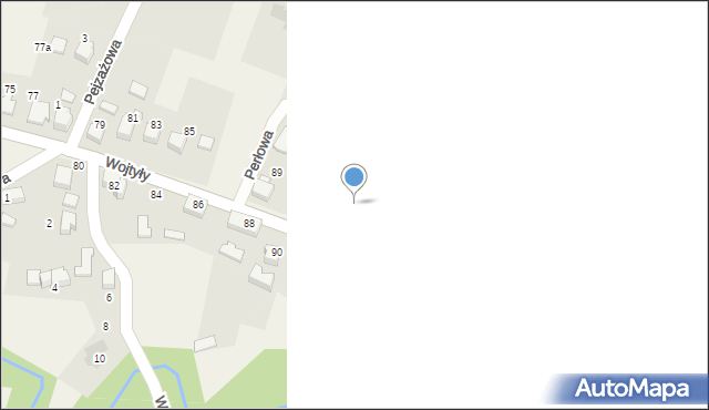 Czaniec, Wojtyły Karola, kard., 93, mapa Czaniec