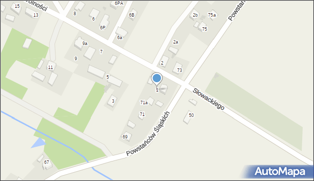 Czarków, Wolności, 1, mapa Czarków