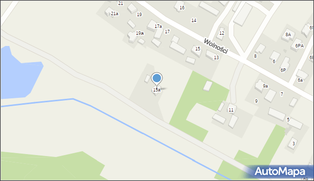 Czarków, Wolności, 15a, mapa Czarków