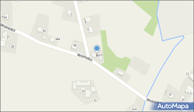 Czarków, Wolności, 36, mapa Czarków