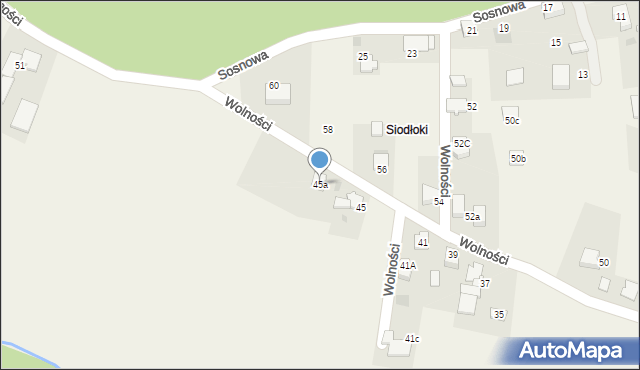 Czarków, Wolności, 45a, mapa Czarków