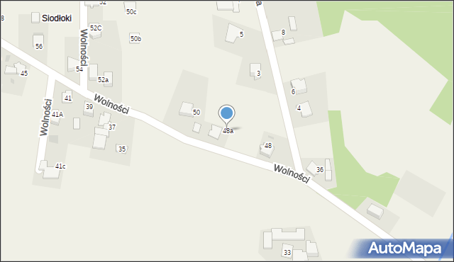 Czarków, Wolności, 48a, mapa Czarków