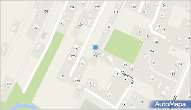 Czarna, Wojska Polskiego, 13a, mapa Czarna