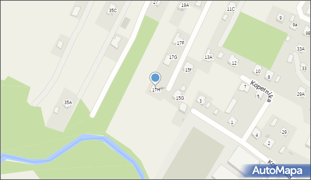 Czarna, Wojska Polskiego, 17H, mapa Czarna