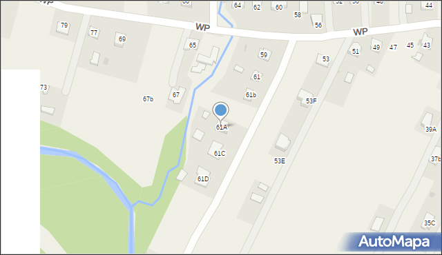 Czarna, Wojska Polskiego, 61A, mapa Czarna