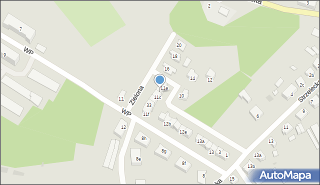 Czarne, Wojska Polskiego, 11b, mapa Czarne