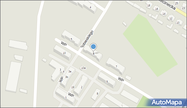 Czarne, Wojska Polskiego, 6, mapa Czarne