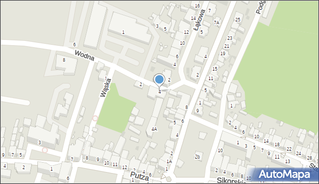 Czarnków, Wodna, 4, mapa Czarnków