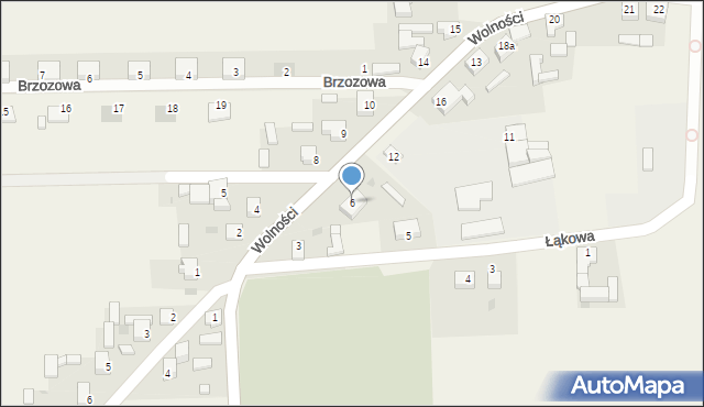 Czastary, Wolności, 6, mapa Czastary