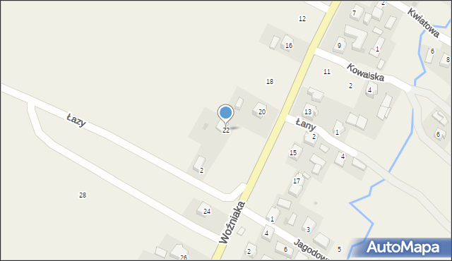 Czaszyn, Woźniaka Romana, ks., 22, mapa Czaszyn