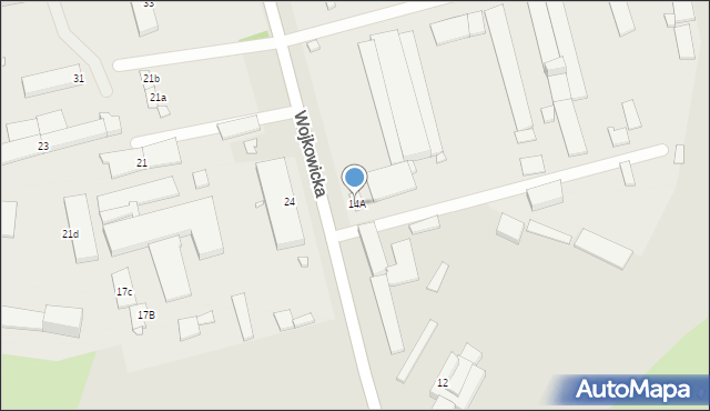 Czeladź, Wojkowicka, 14A, mapa Czeladź