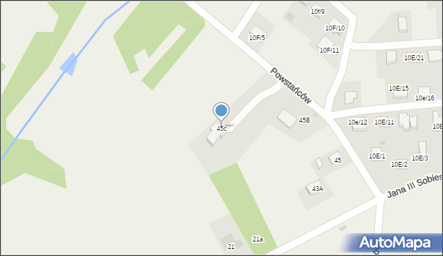 Czernica, Wolności, 45c, mapa Czernica