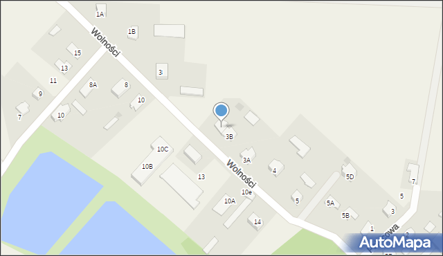 Czerwin, Wolności, 3C, mapa Czerwin