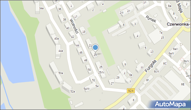 Czerwionka-Leszczyny, Wolności, 23, mapa Czerwionka-Leszczyny