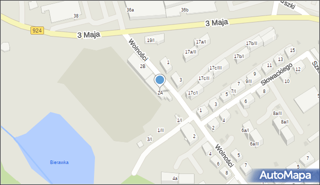 Czerwionka-Leszczyny, Wolności, 2A, mapa Czerwionka-Leszczyny