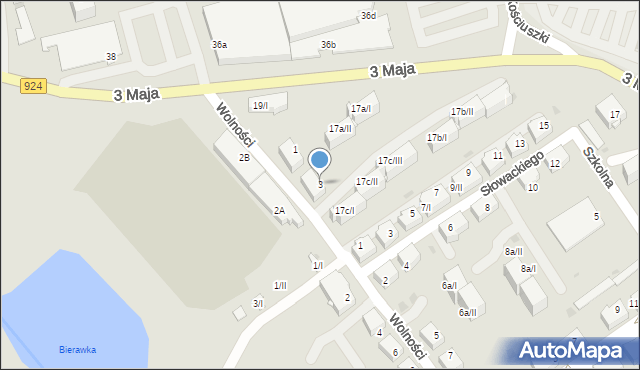 Czerwionka-Leszczyny, Wolności, 3, mapa Czerwionka-Leszczyny