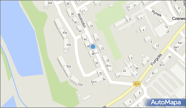 Czerwionka-Leszczyny, Wolności, 48, mapa Czerwionka-Leszczyny