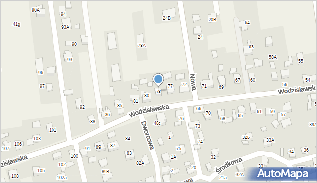 Czyżowice, Wodzisławska, 78, mapa Czyżowice