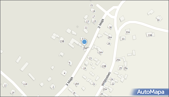 Daleszyce, Wójtostwo, 23A, mapa Daleszyce