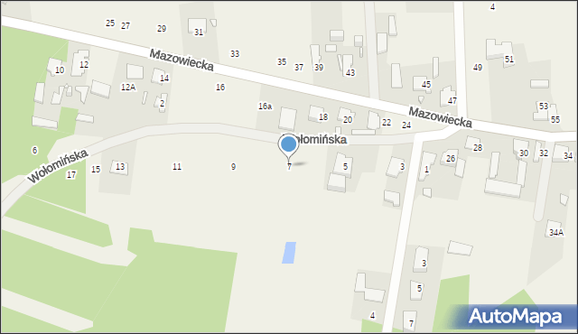 Dobczyn, Wołomińska, 7, mapa Dobczyn