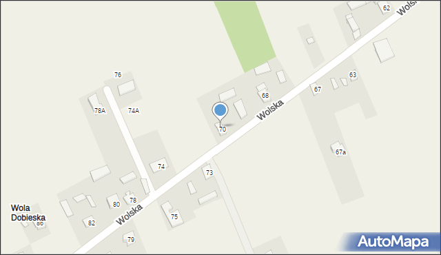 Dobiesz, Wolska, 72, mapa Dobiesz