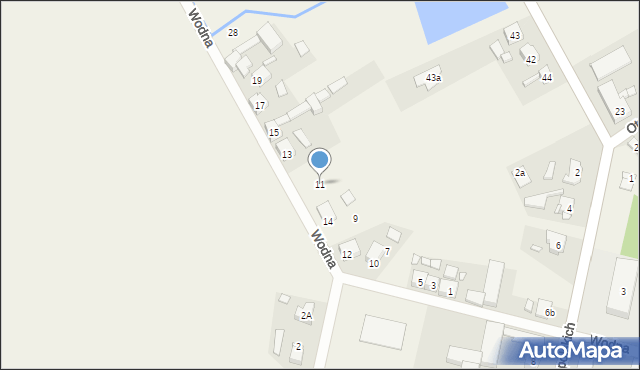 Dobieżyn, Wodna, 11, mapa Dobieżyn