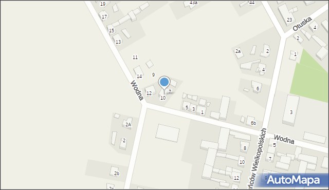 Dobieżyn, Wodna, 8, mapa Dobieżyn