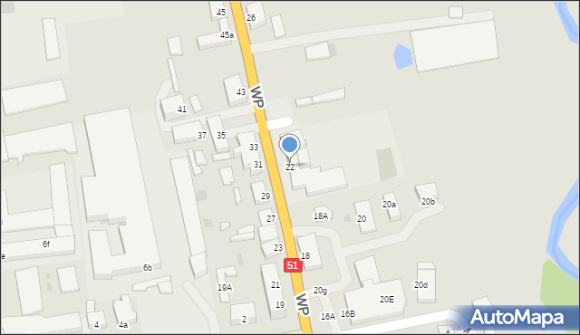 Dobre Miasto, Wojska Polskiego, 22, mapa Dobre Miasto