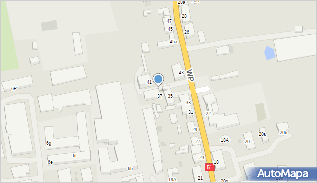 Dobre Miasto, Wojska Polskiego, 39, mapa Dobre Miasto