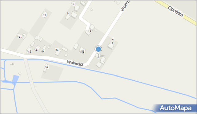 Dobrzeń Mały, Wolności, 7, mapa Dobrzeń Mały