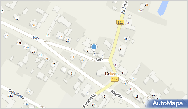 Dolice, Wojska Polskiego, 2, mapa Dolice