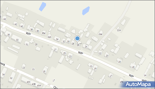 Dolice, Wojska Polskiego, 26B, mapa Dolice