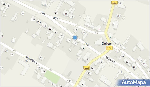 Dolice, Wojska Polskiego, 3, mapa Dolice