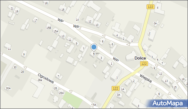 Dolice, Wojska Polskiego, 5, mapa Dolice