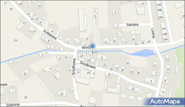 Dopiewiec, Wodna, 6, mapa Dopiewiec