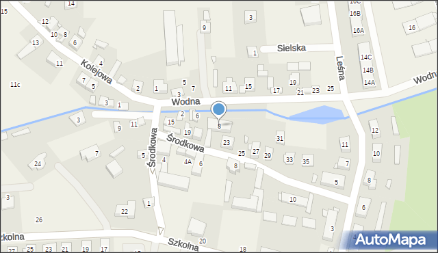 Dopiewiec, Wodna, 8, mapa Dopiewiec