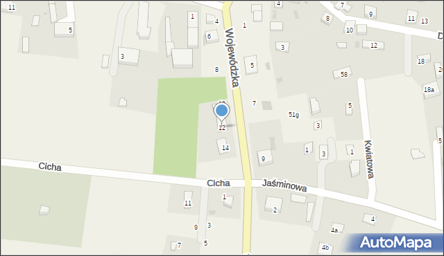 Duninowo, Wojewódzka, 12, mapa Duninowo