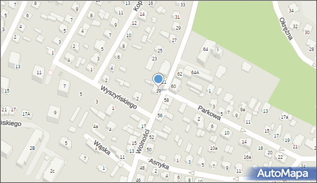 Działdowo, Wolności, 19, mapa Działdowo