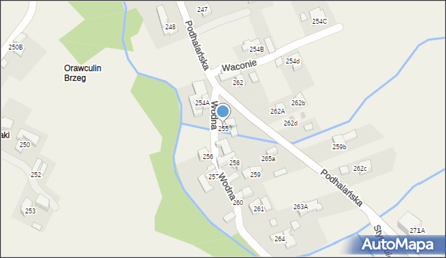 Dzianisz, Wodna, 1, mapa Dzianisz