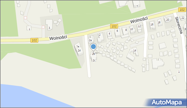 Dziwnówek, Wolności, 2b, mapa Dziwnówek