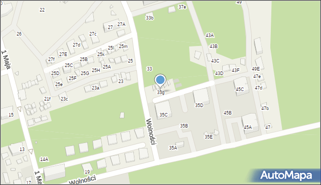 Dziwnówek, Wolności, 33g, mapa Dziwnówek