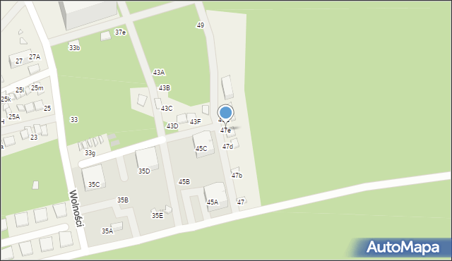 Dziwnówek, Wolności, 47e, mapa Dziwnówek