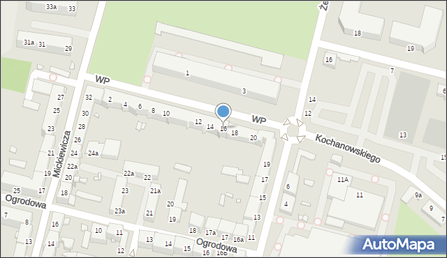 Elbląg, Wojska Polskiego, 16, mapa Elbląga