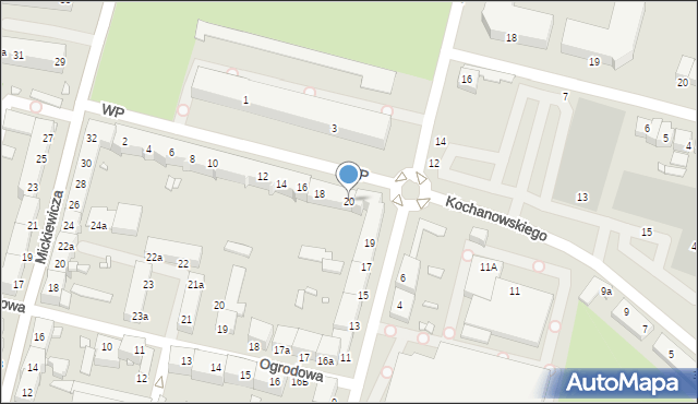 Elbląg, Wojska Polskiego, 20, mapa Elbląga