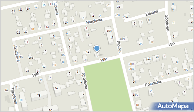 Gąbin, Wojska Polskiego, 2, mapa Gąbin