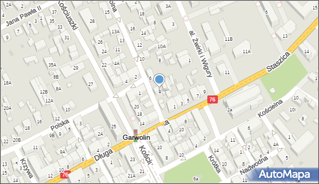 Garwolin, Wolna, 4, mapa Garwolin