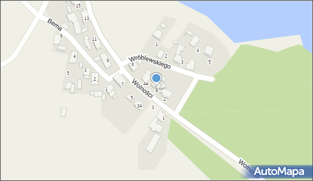 Gąsiorowice, Wolności, 4, mapa Gąsiorowice