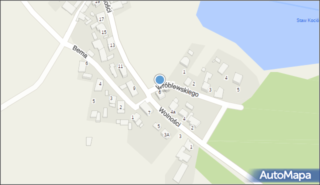 Gąsiorowice, Wolności, 6, mapa Gąsiorowice