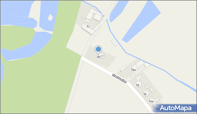 Gąsiorowice, Wolności, 60, mapa Gąsiorowice