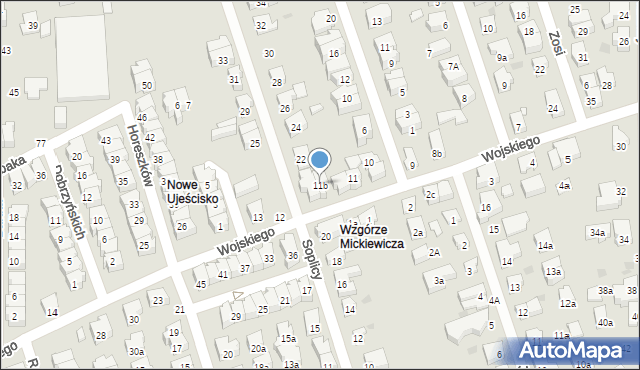 Gdańsk, Wojskiego, 11b, mapa Gdańska